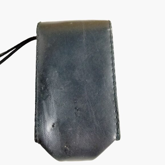 Black Leather Pouch Vintage Camera  Case Wrist Strap Phone Storage - Picture 3 of 8